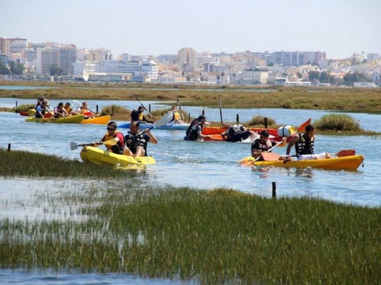 Rent a Kayak in the Algarve: Experience the thrill of kayaking in the Algarve with our convenient kayak rental service in Faro. Immerse yourself in the magnificent Ria Formosa as you embark on a self-guided kayak tour. With a range of kayak models available, you can paddle at your own pace and explore the stunning islands and crystal-clear waters of this beautiful Natural Park.